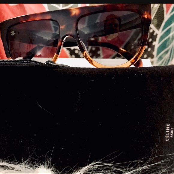 NWT! CELINE HAVANA AUTHENTIC AVIATORS W/CLOTH+CASE - Picture 5 of 7